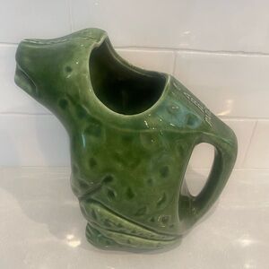 Restoration Hardware Grenouille Paris Ceramic Frog Pitcher made in Portugal